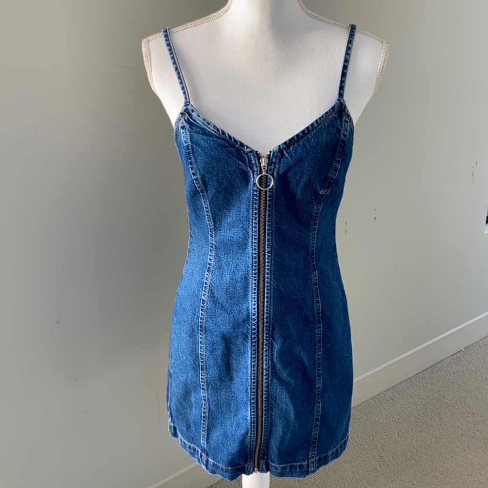 TOPSHOP Moto Denim Dress